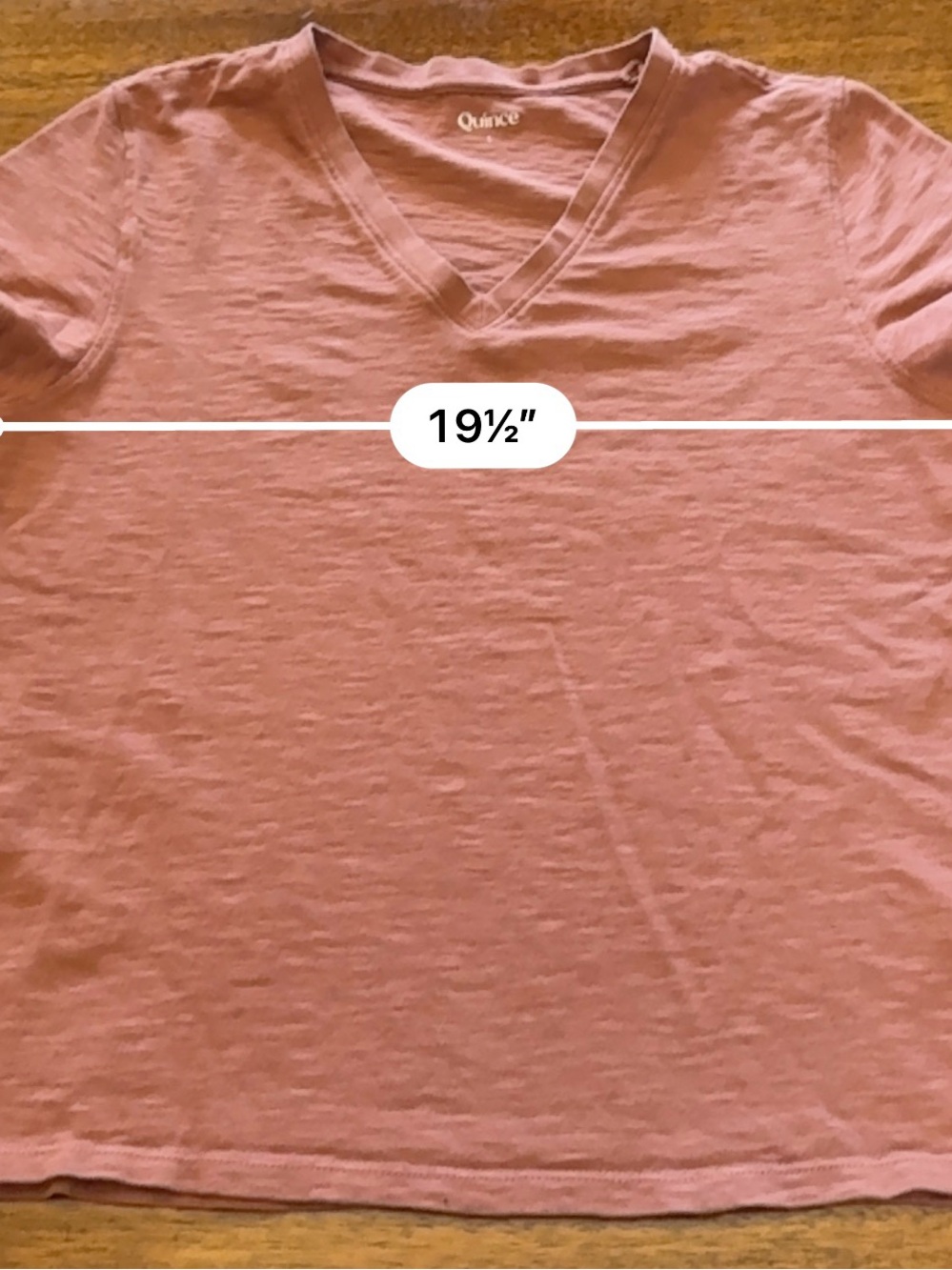 Quince Women's V-Neck Short Sleeve Tee in Terracotta - Picture 6 of 8
